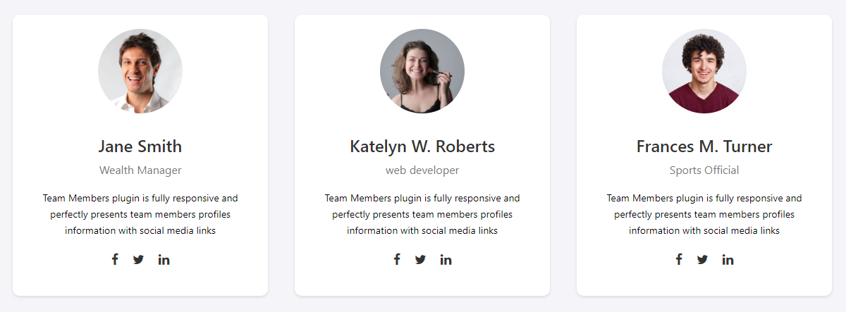Team Member Template One