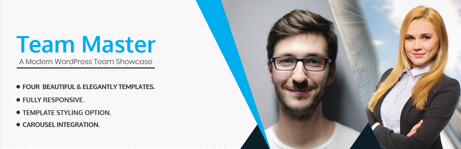 WordPress 外掛 Team Master – A Modern WordPress Team Showcase 的封面圖片。