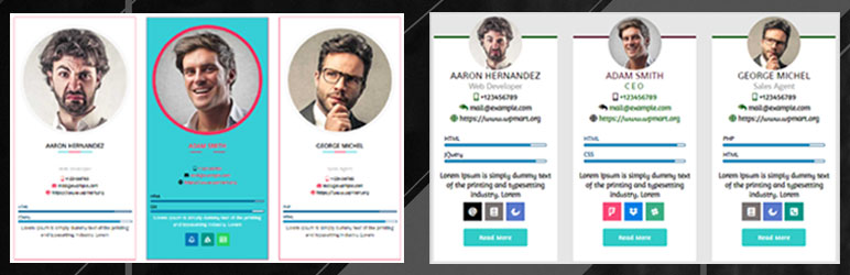 Product image for Team Member – Team with Slider.