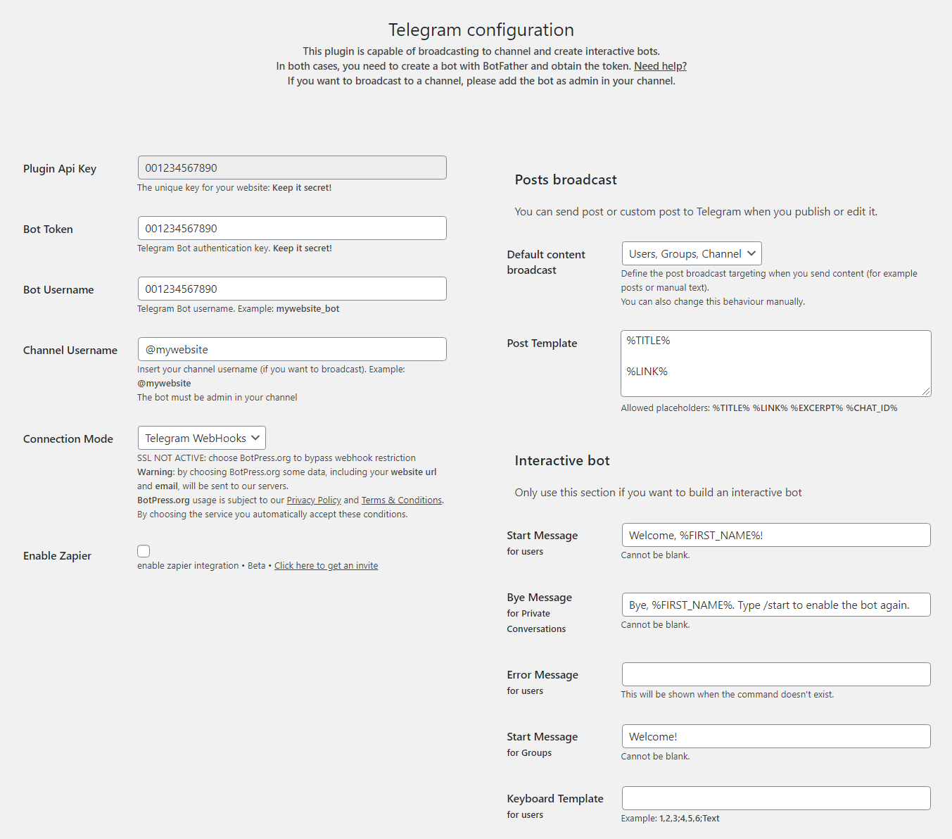 Dynamic replies and inline buttons