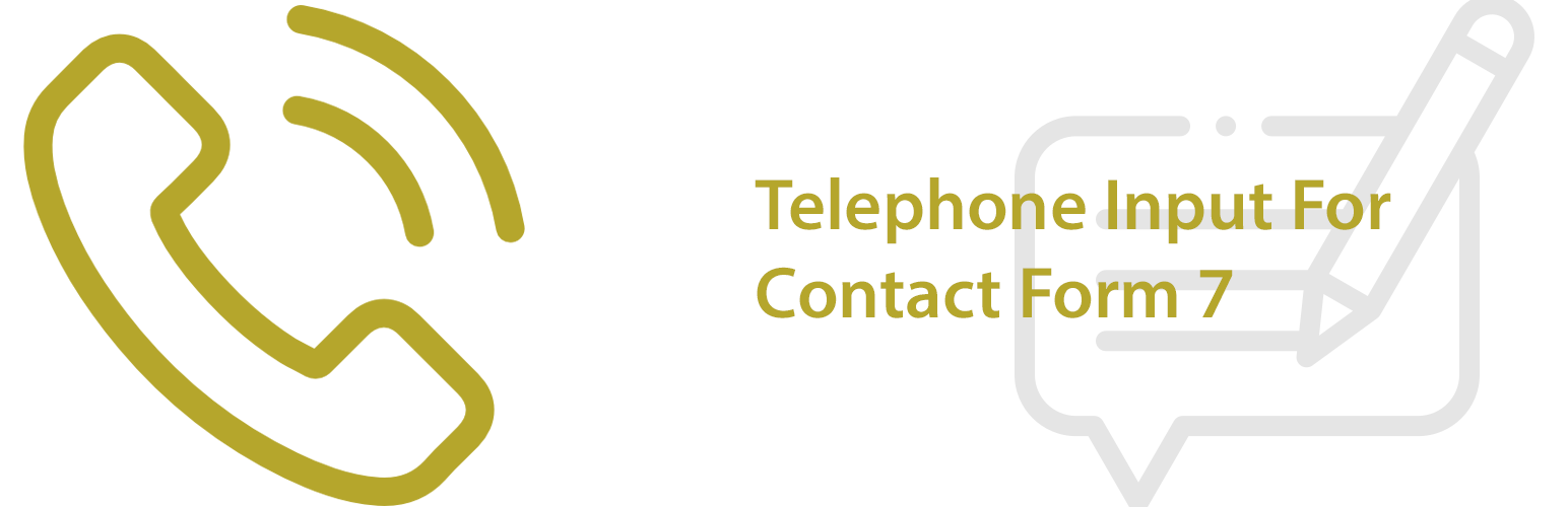 WordPress 外掛 Telephone Input For Contact Form 7 的封面圖片。