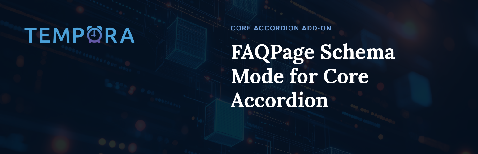 Tempora FAQPage Schema for Accordion