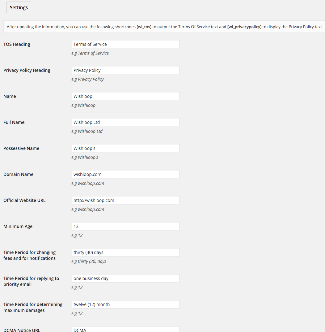 Terms of Service &amp; Privacy Policy Generator