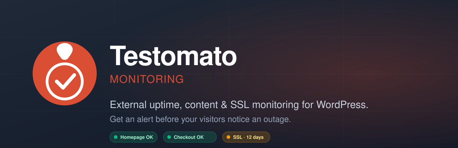 WordPress 外掛 Testomato Monitoring 的封面圖片