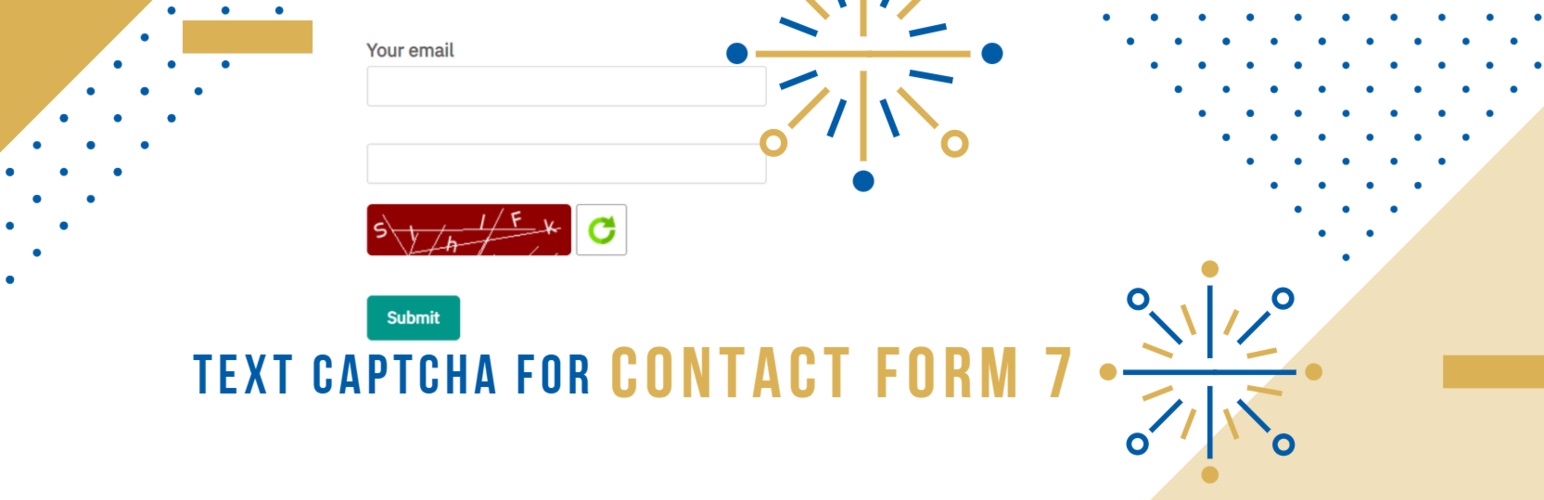 WordPress 外掛 Contact Form 7 Text CAPTCHA 的封面圖片。