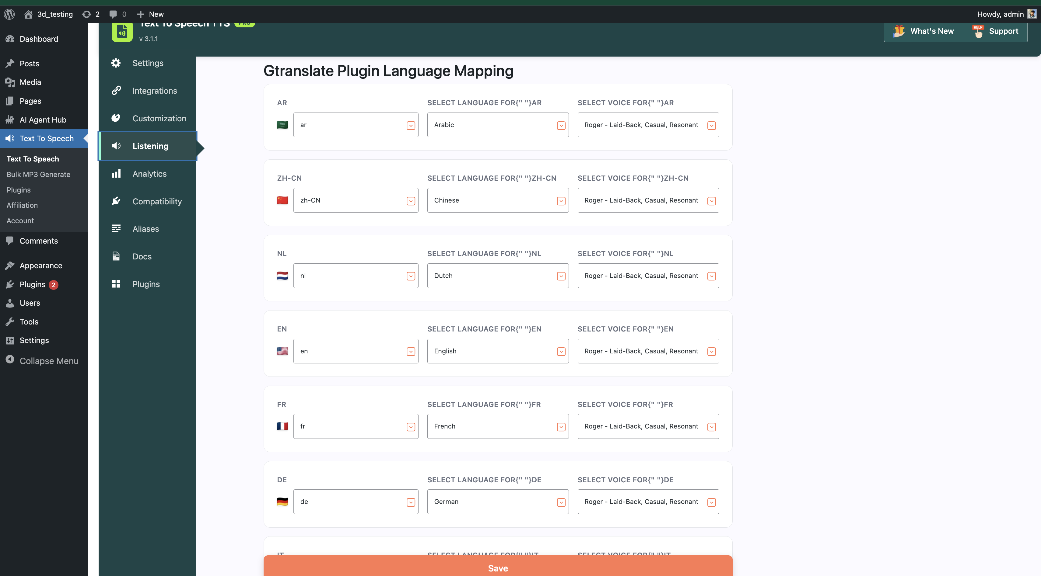Multilingual support GTranslate/WPML/TranslatePress