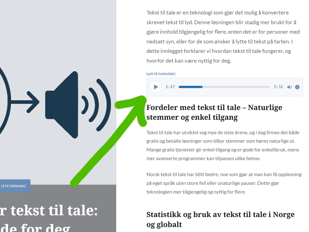 Player automatically added below first paragraph