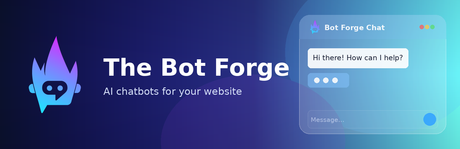 WordPress 外掛 The Bot Forge Chatbot 的封面圖片
