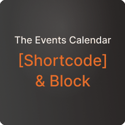 The Events Calendar Shortcode &amp; Block Icon