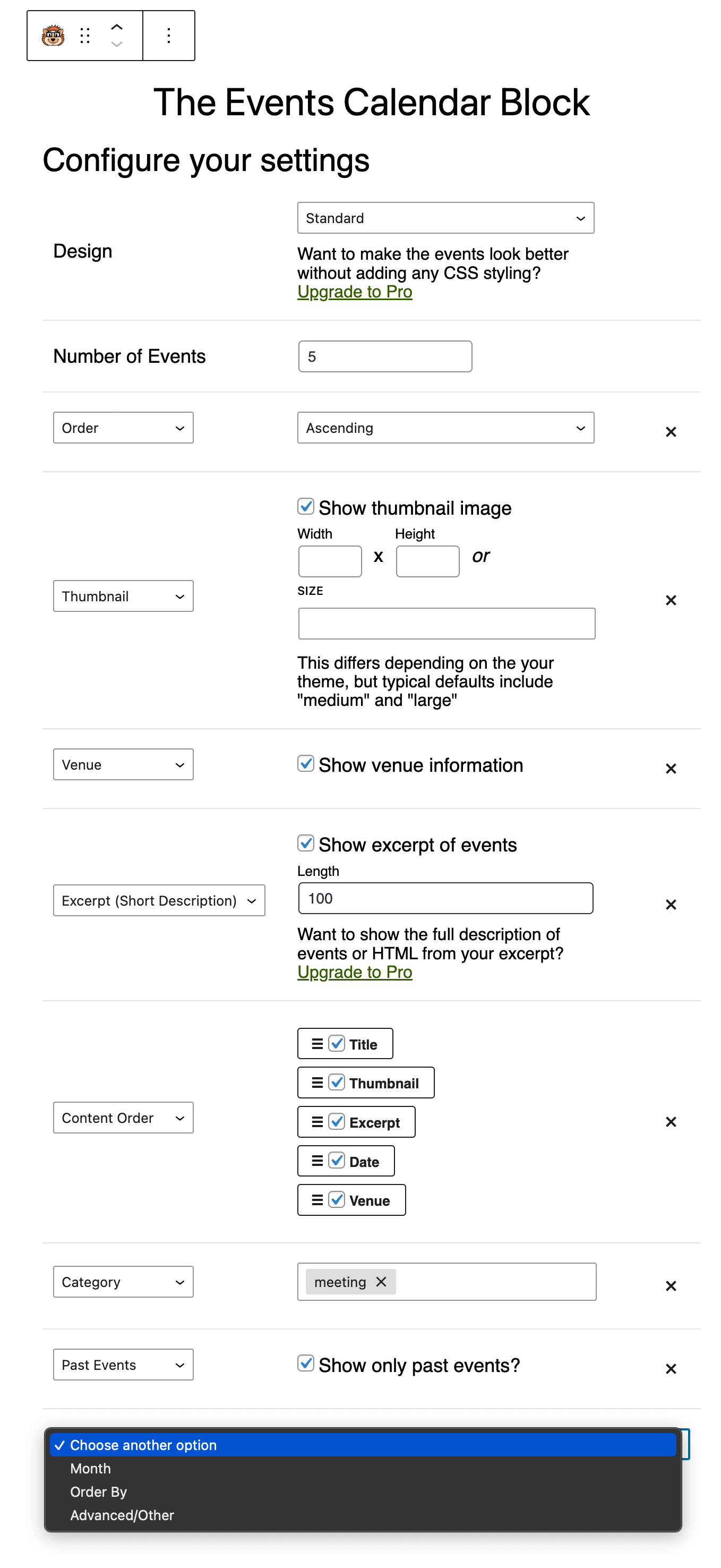 The Events Calendar – WordPress plugin