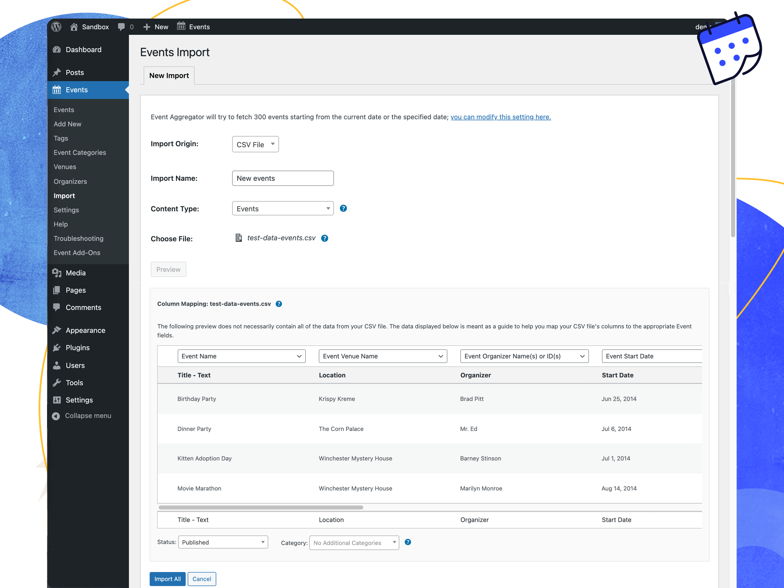 CSV Importer