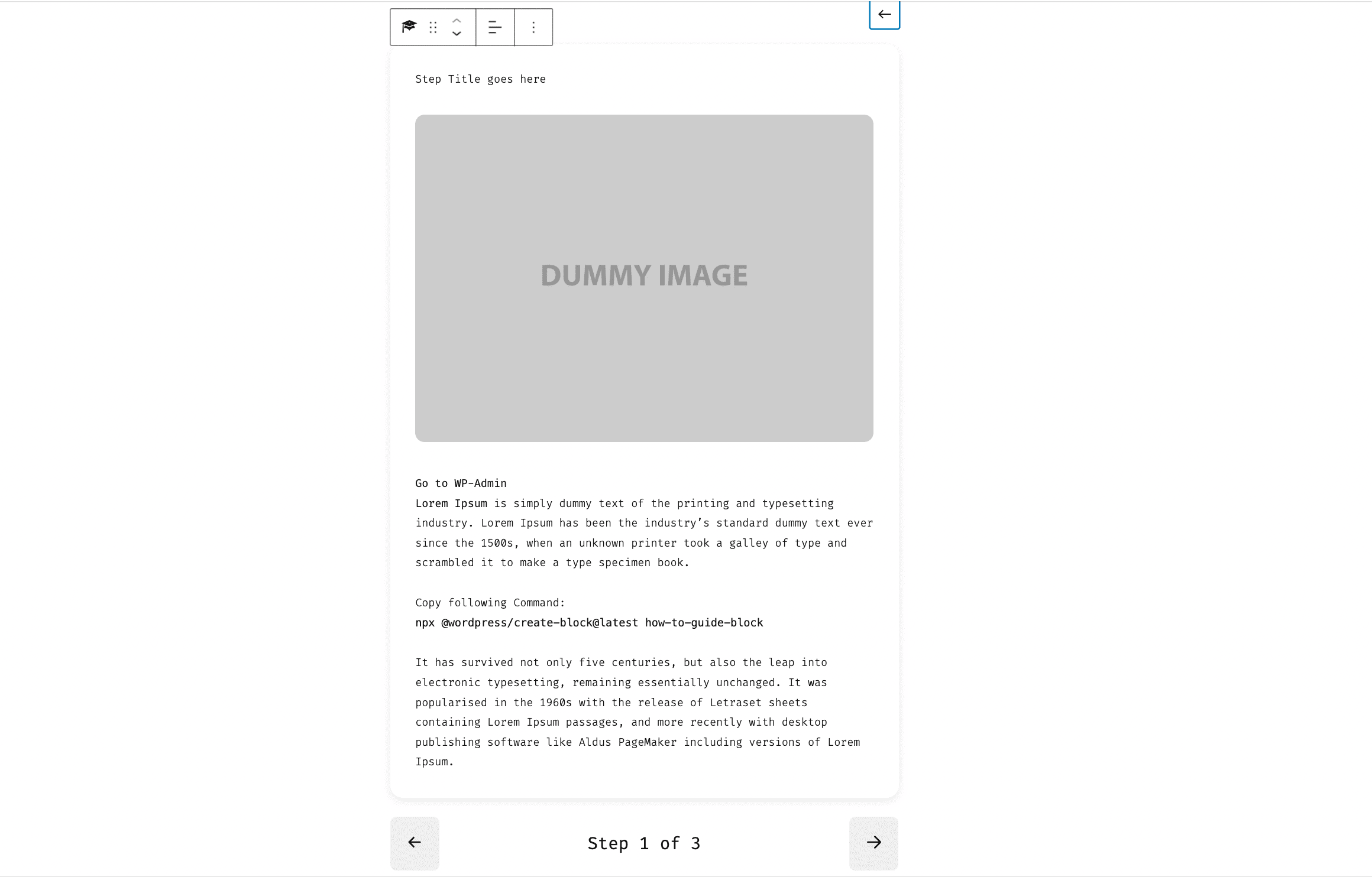 Preview Block