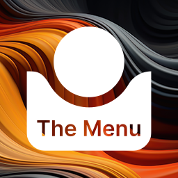 The Menu: Custom mobile navigation with icons logo