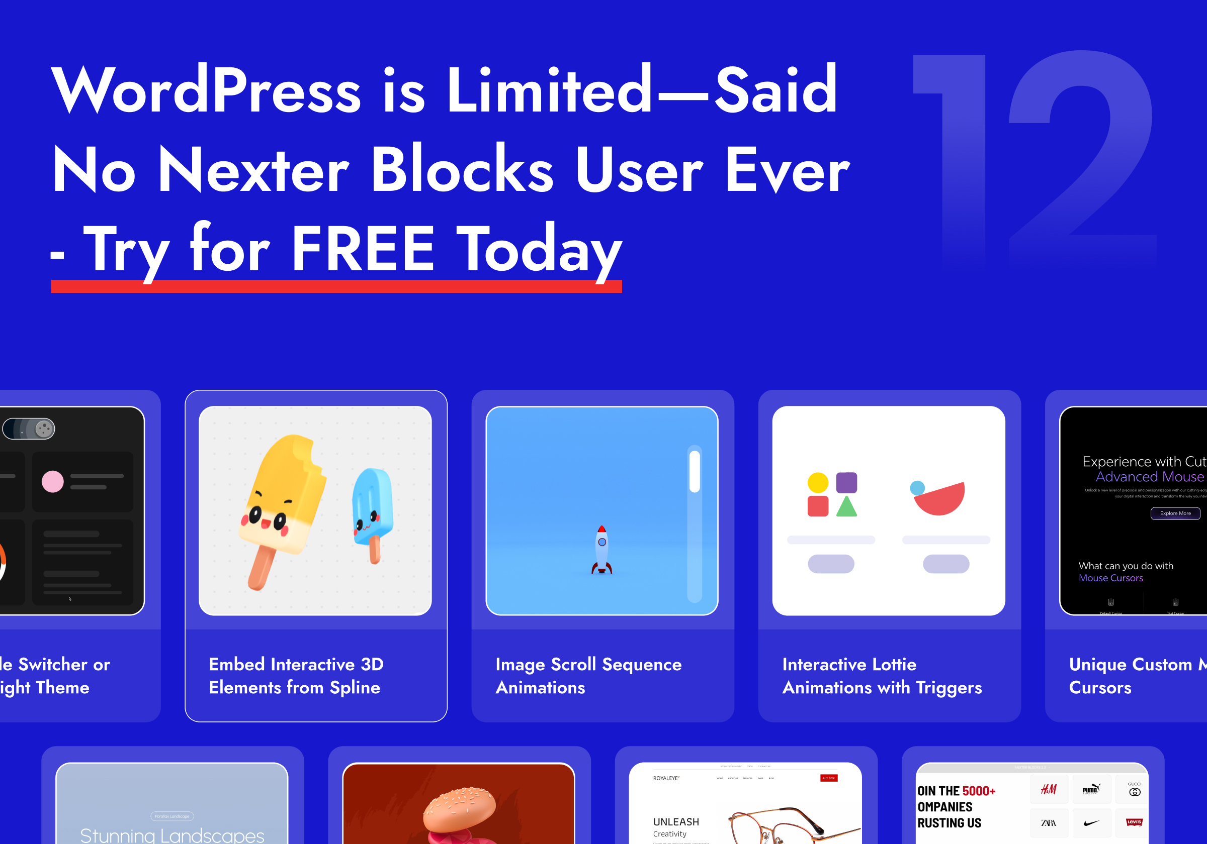 Go Limitedness with Nexter WordPress Gutenberg Blocks