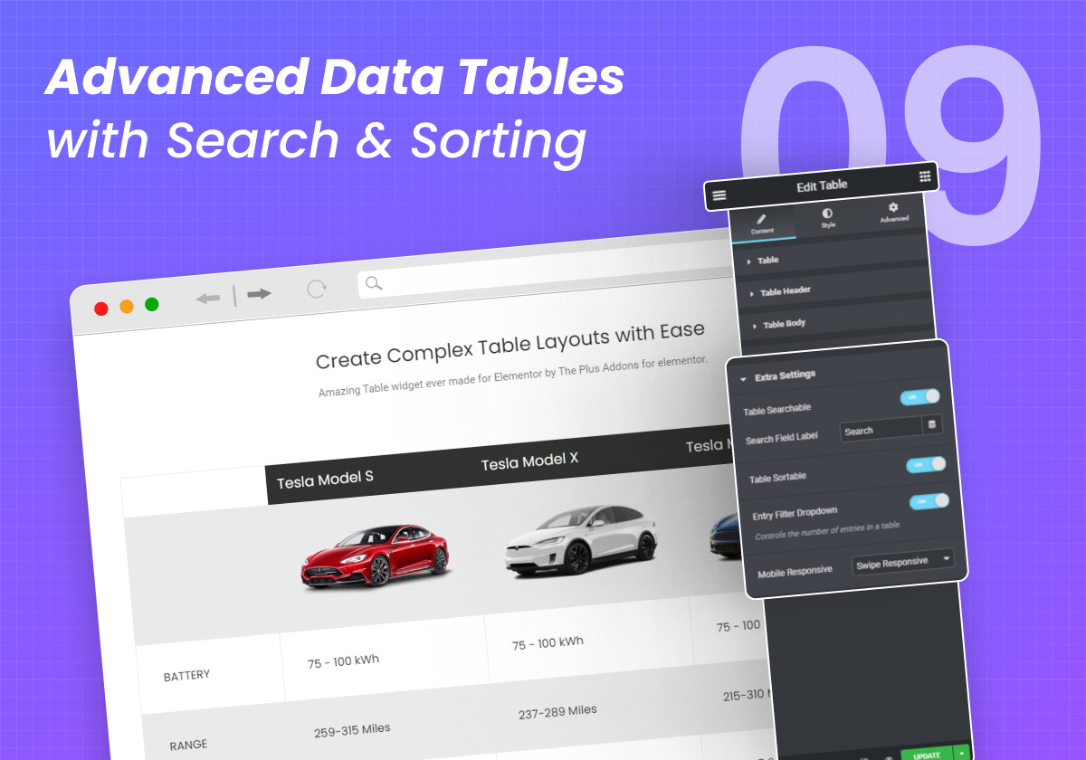 Advanced Data Tables with Search &amp; Sorting