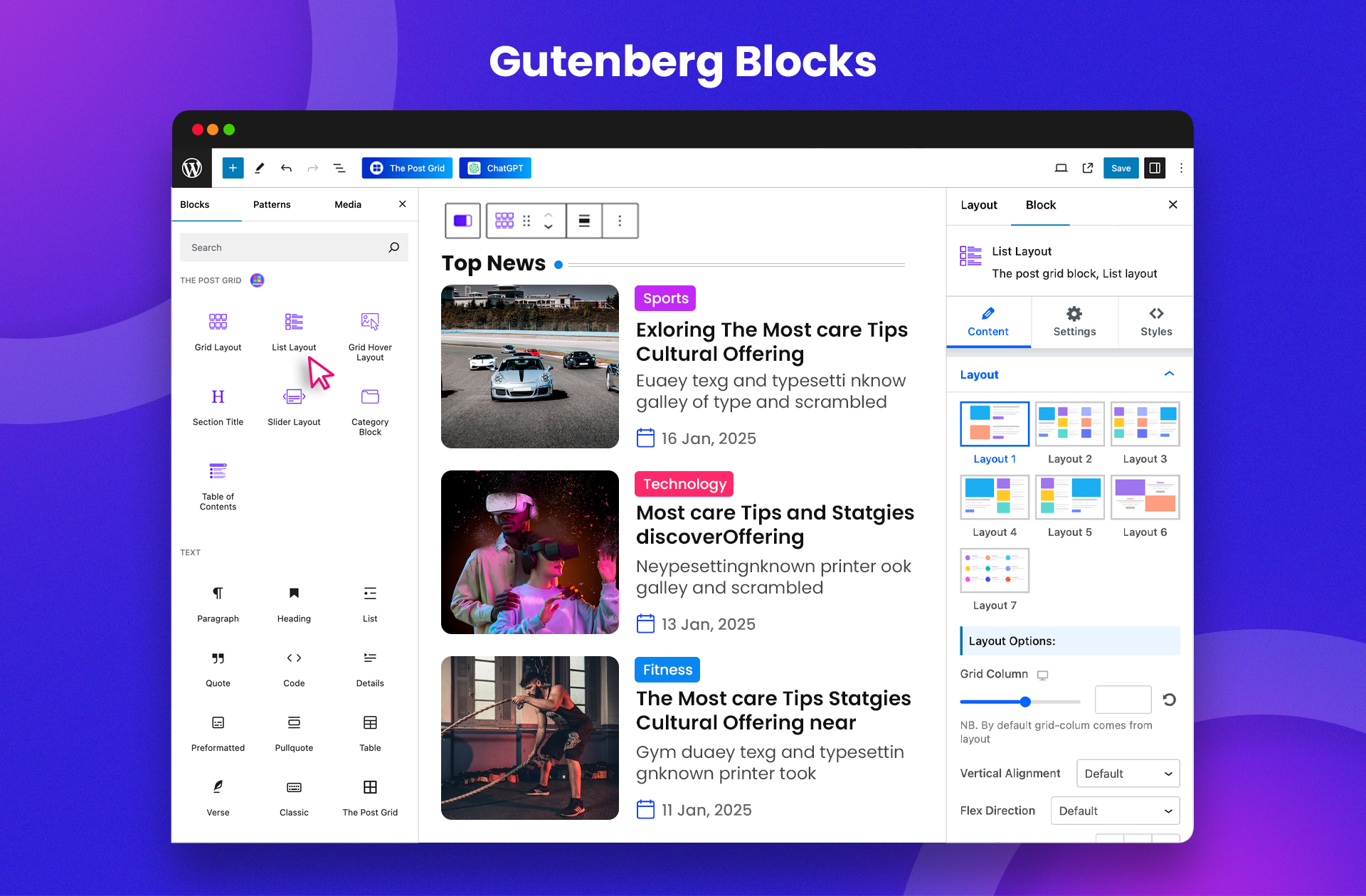 Gutenberg Blocks