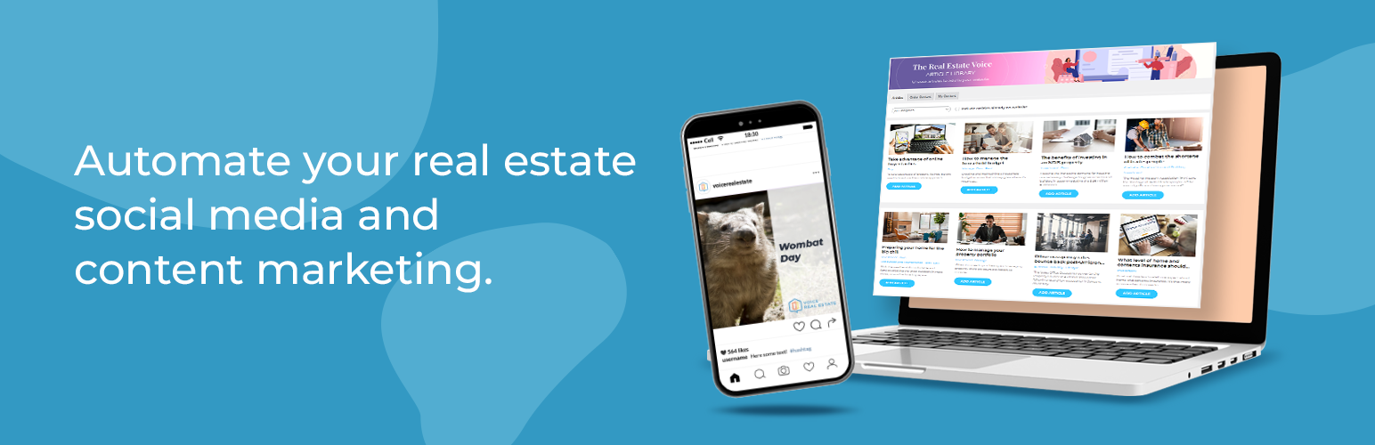 The Real Estate Voice: Content and Social Media Auto Posting