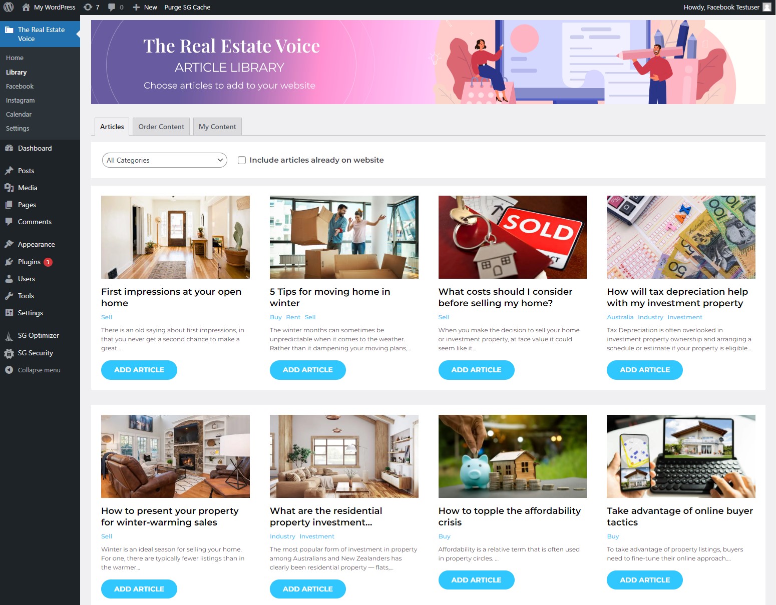 The Real Estate Voice: Content and Social Media Auto Posting