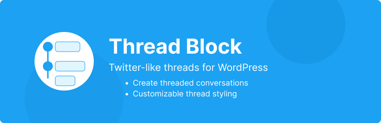 WordPress 外掛 Thread Block 的封面圖片。