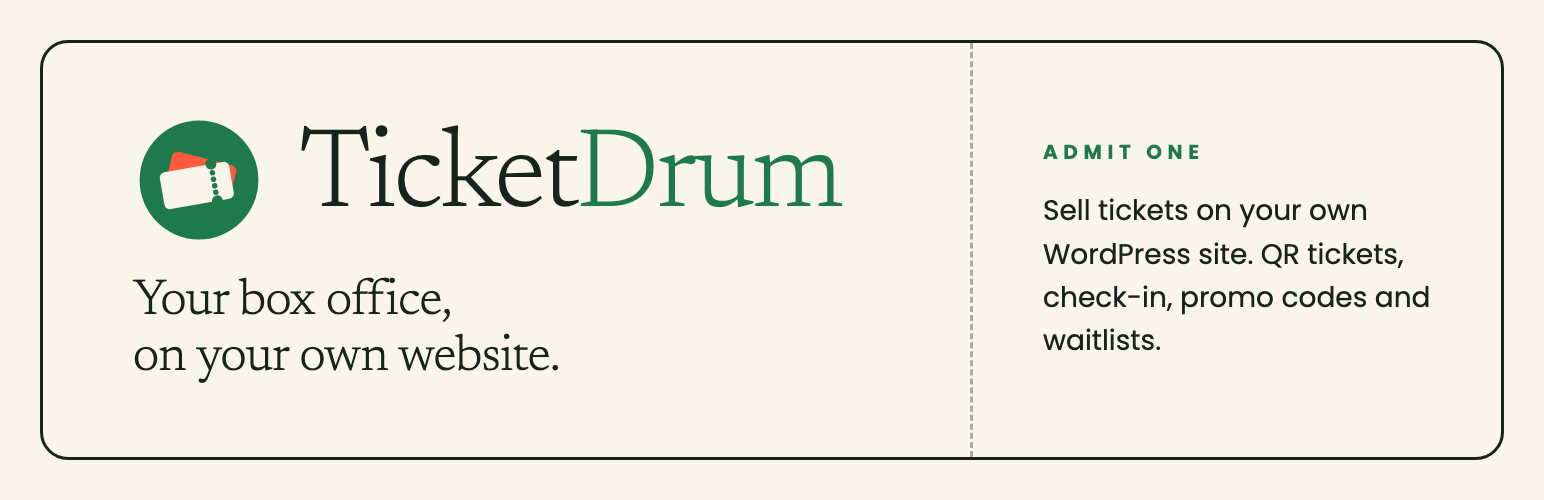 TicketDrum – Event Tickets & QR Check-in preview