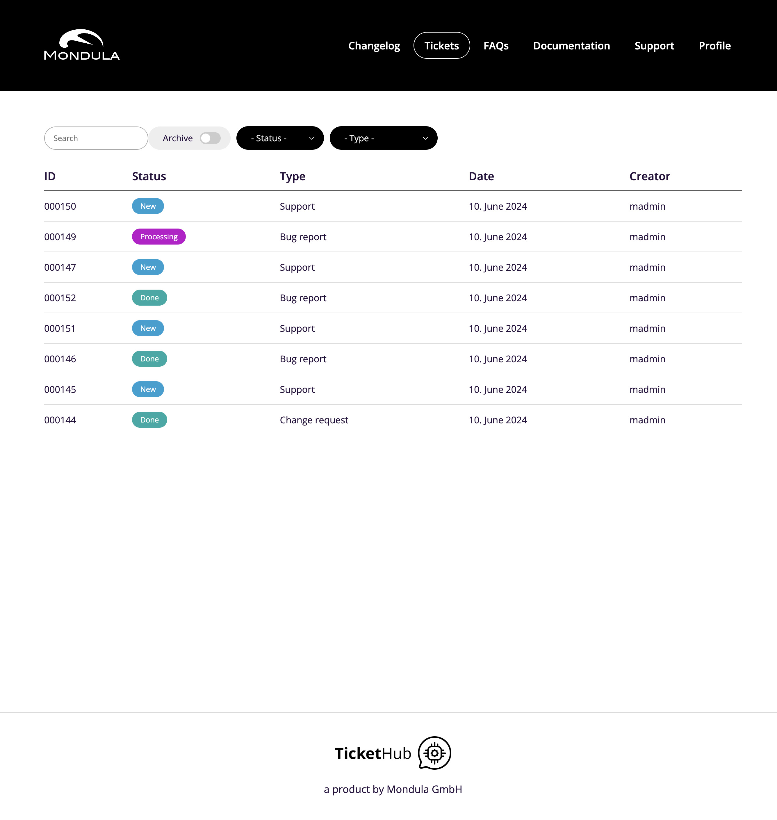 Display tickets on the frontend