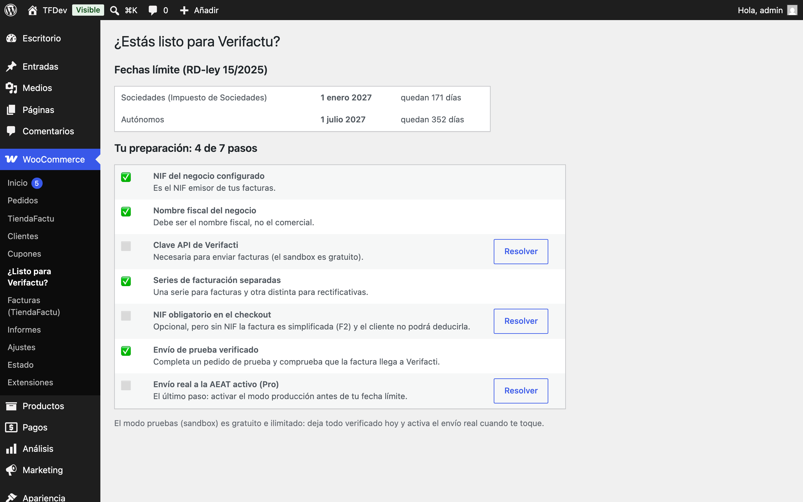 "Are you ready for Verifactu?" assistant: legal deadlines and a 7-step readiness checklist.