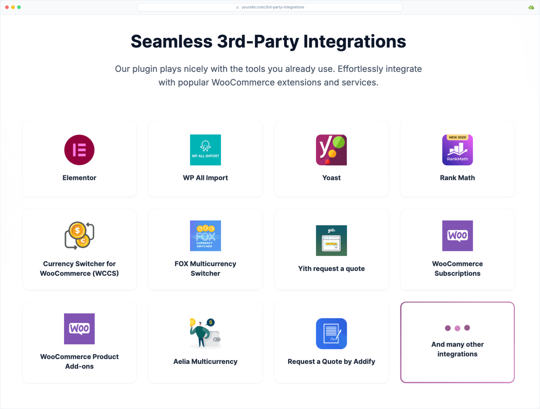 3rd-party integrations