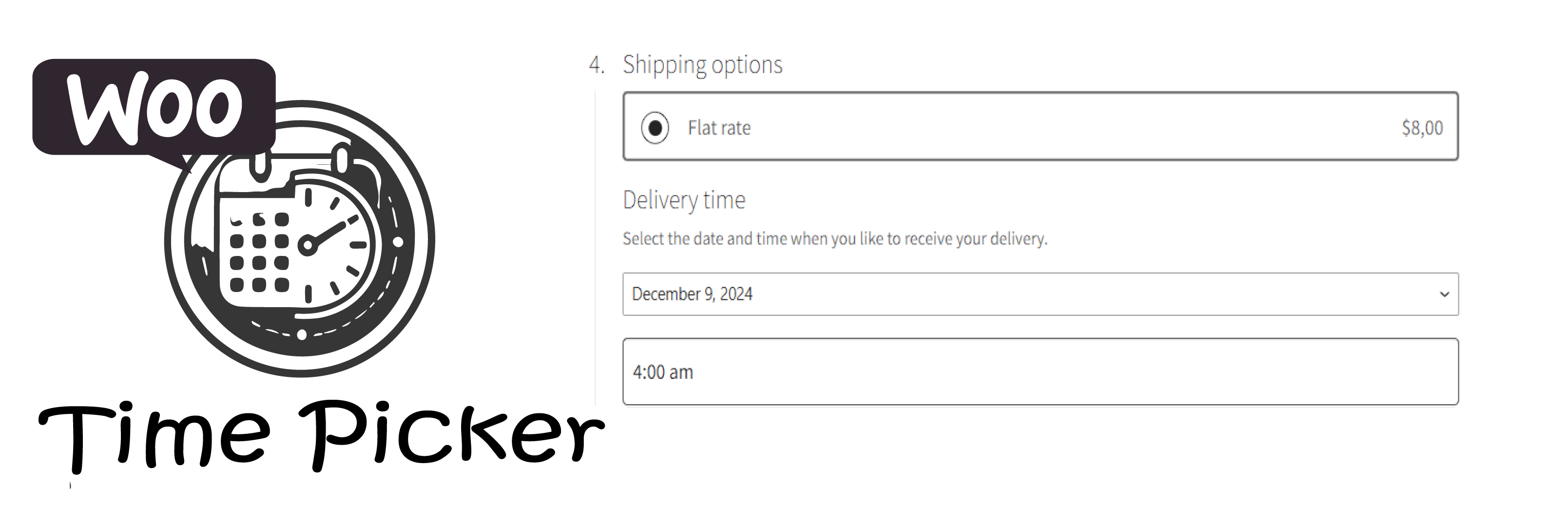 Time Picker for WooCommerce