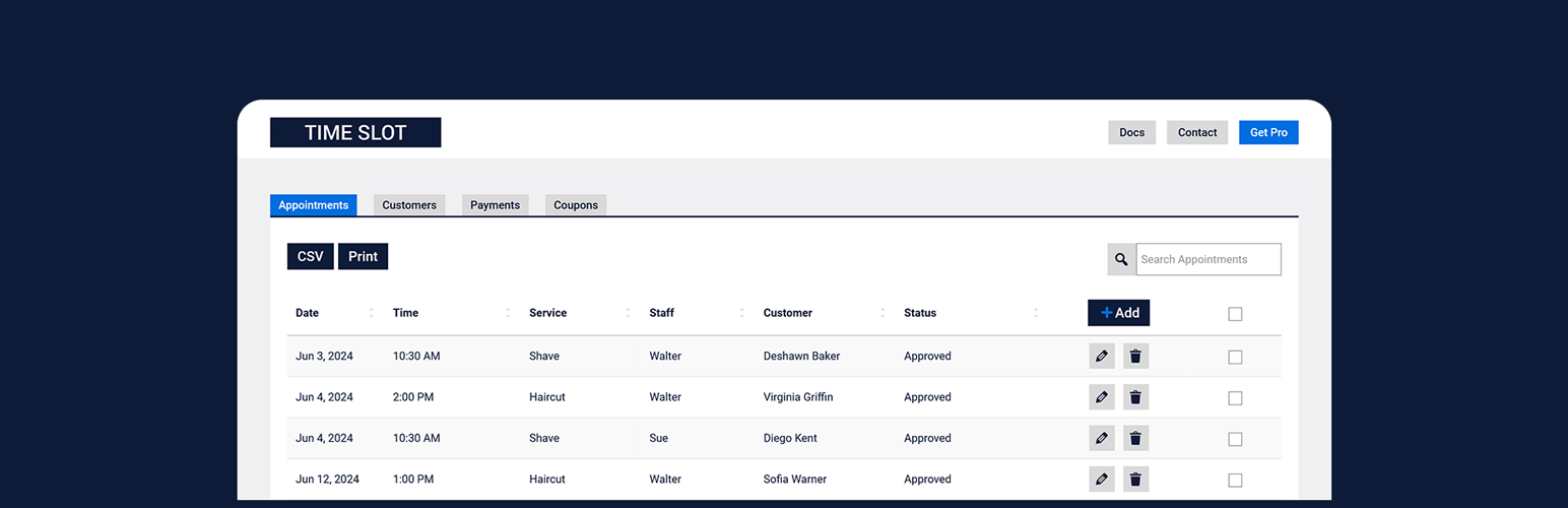 Time Slot – Booking and Appointment System