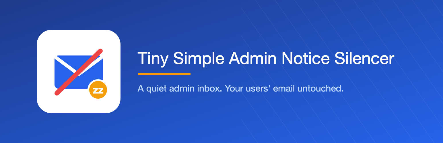 Tiny Simple Admin Notice Silencer