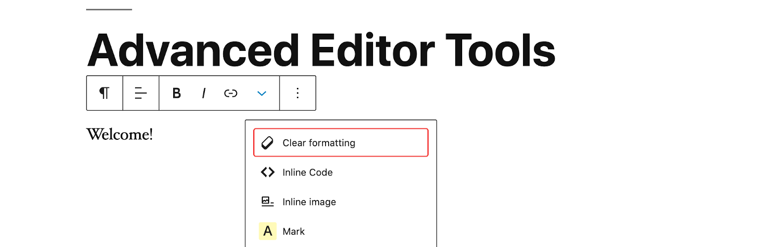 Advanced Editor Tools – WordPress plugin