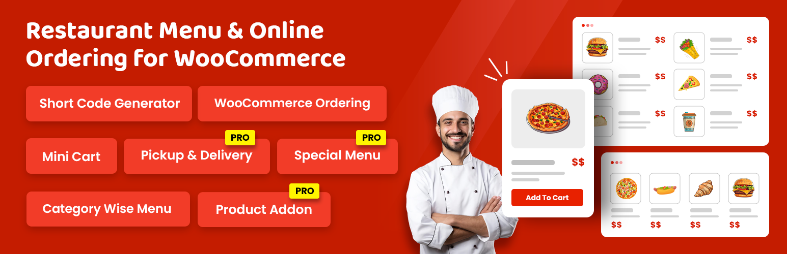 Food Menu – Restaurant Menu & Online Ordering for WooCommerce