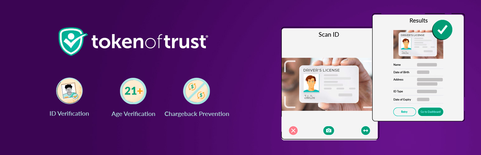 Age Verification & Identity Verification by Token of Trust