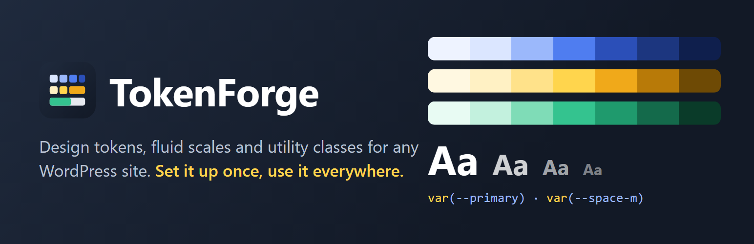 WordPress 外掛 TokenForge 的封面圖片
