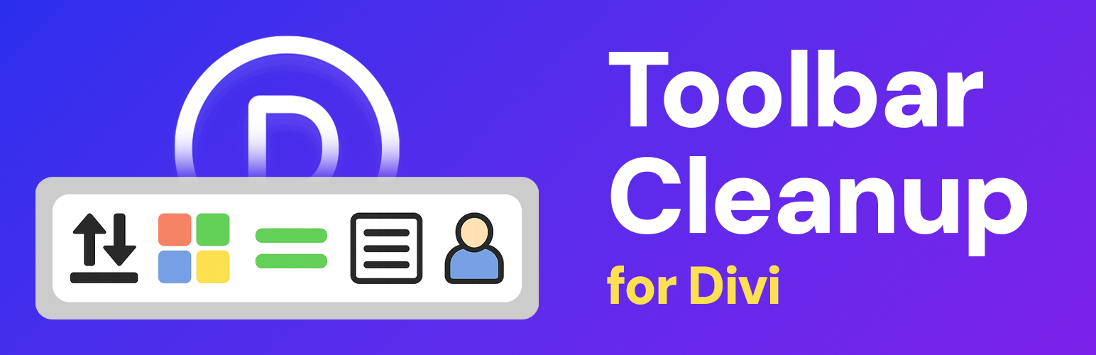 WordPress 外掛 Toolbar Cleanup for Divi 的封面圖片