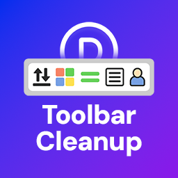 Toolbar Cleanup for Divi Icon