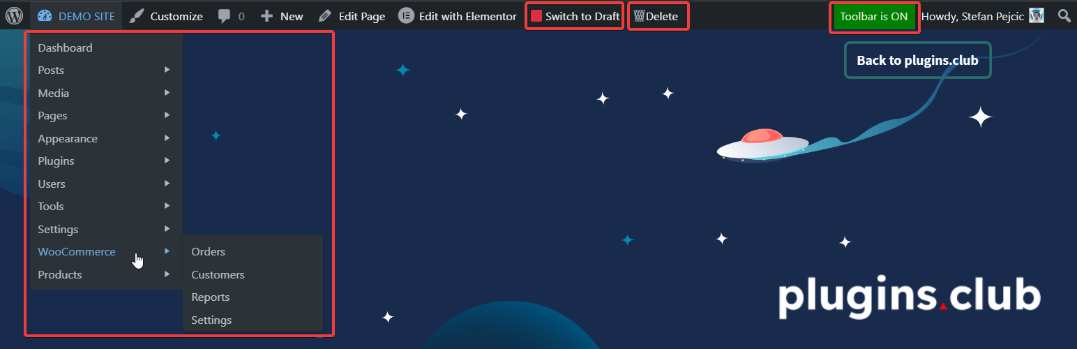 WordPress 外掛 Toolbar Links 的封面圖片。