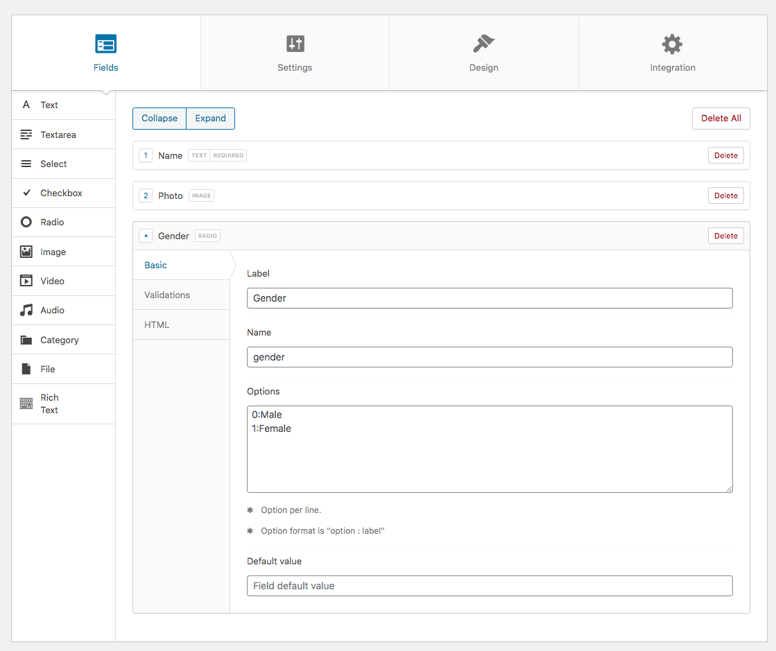 Fields: Configure contest fields with ease, tailor-made for your specific requirements.