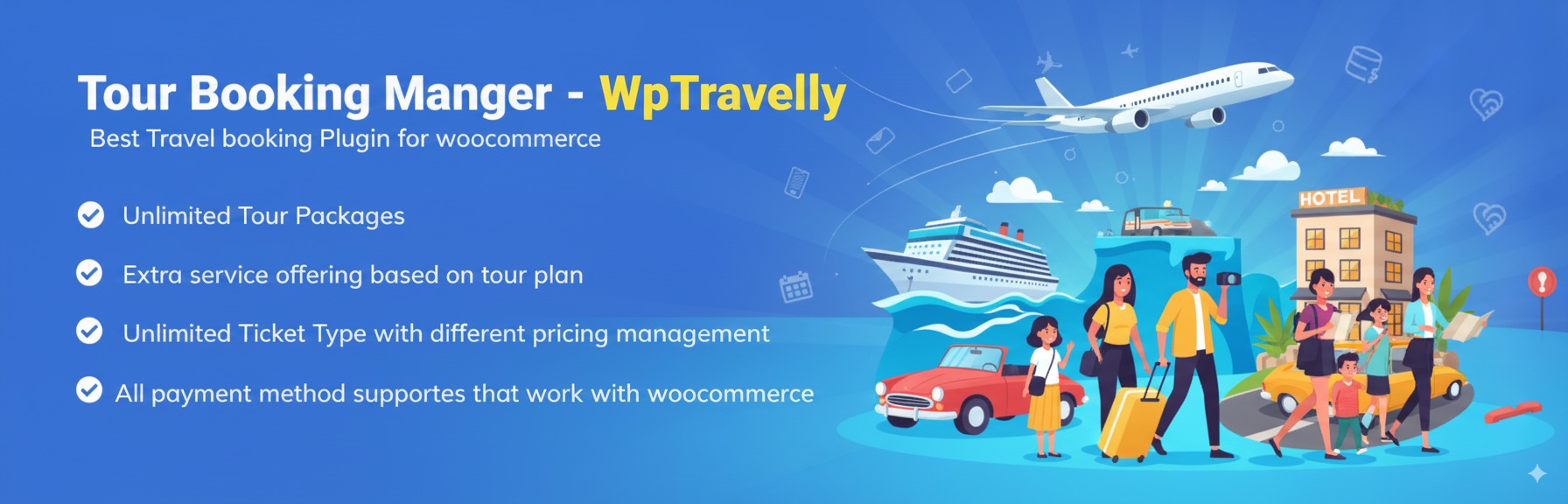 WpTravelly – Tour & Travel Booking Manager for WooCommerce | Tour & Hotel Booking Solution