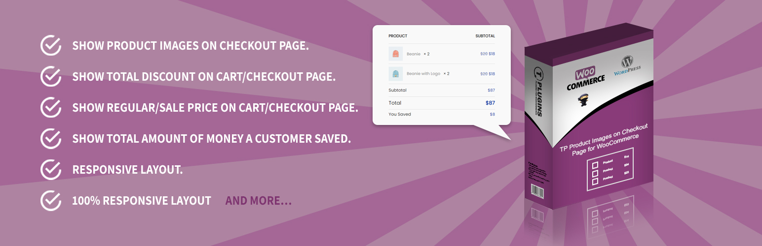 TP Show Product Images on Checkout Page for WooCommerce