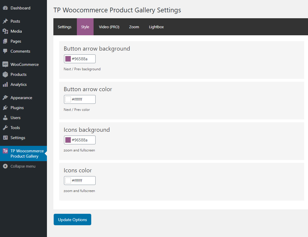 Settings page (2/5)