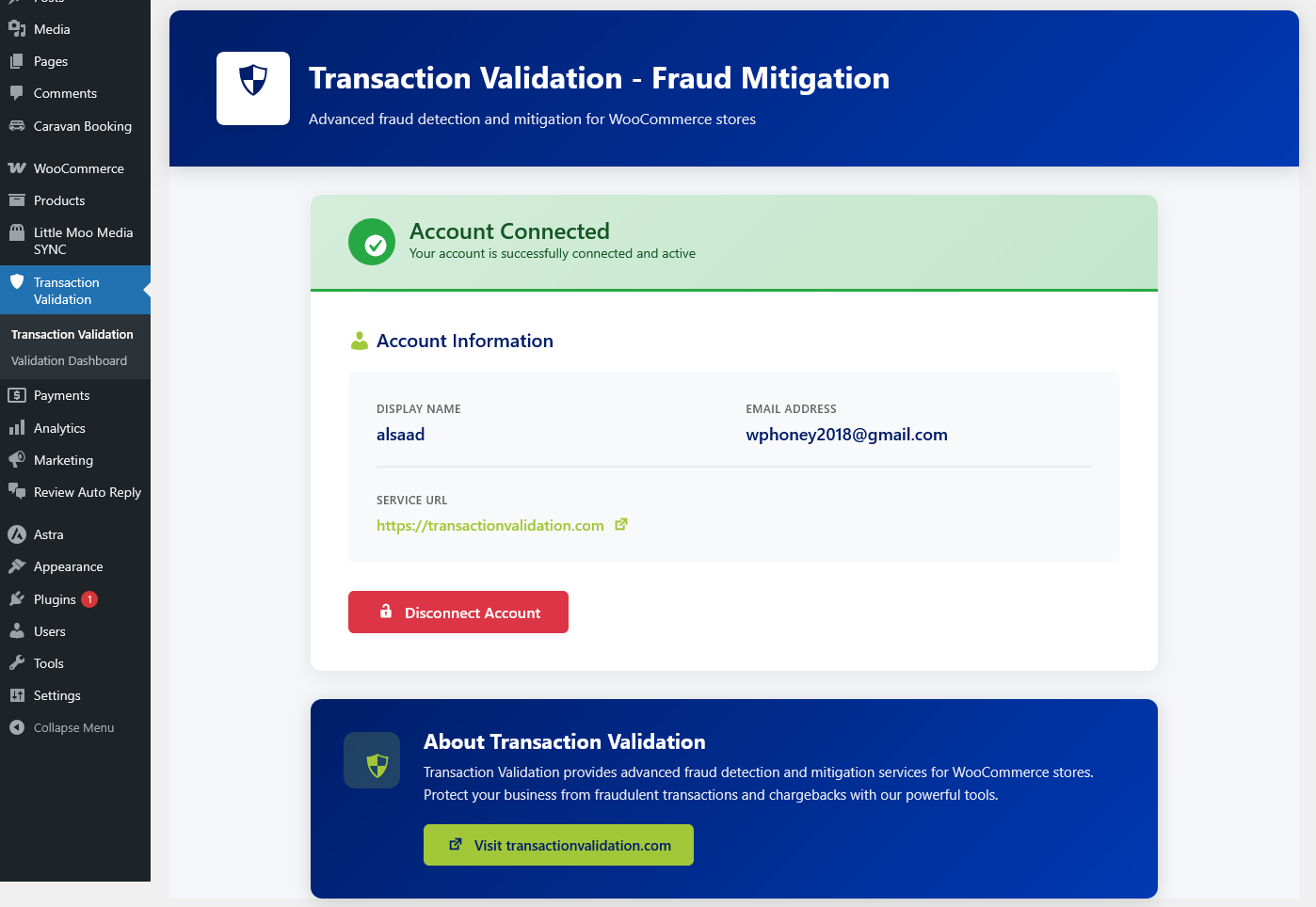 Transaction Validation – Fraud Mitigation