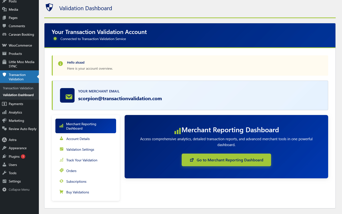 Transaction Validation – Fraud Mitigation