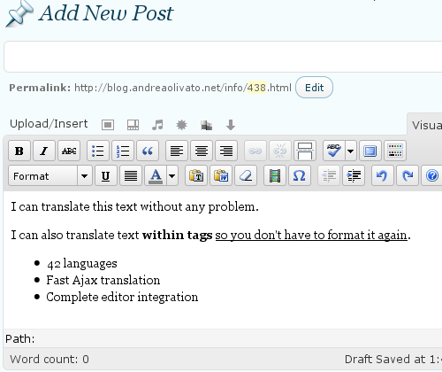 The text you want to translate