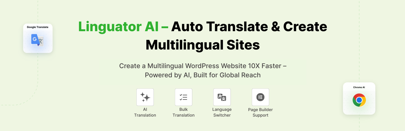 Linguator AI – Auto Translate & Create Multilingual Sites