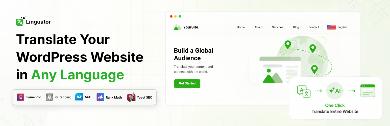 Linguator AI – Auto Translate & Create Multilingual Sites