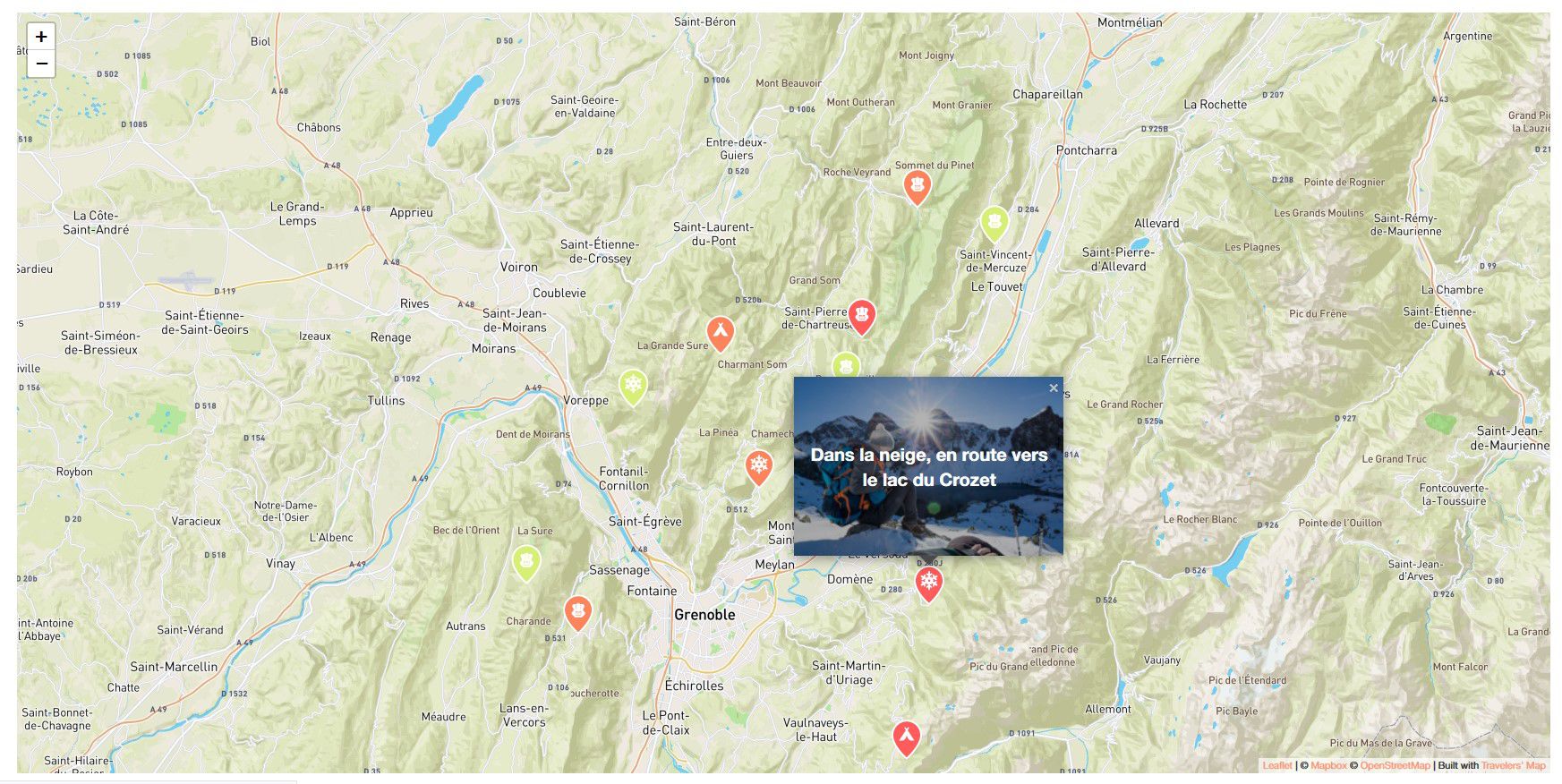 Display an interactive map showing your geolocated posts using a shortcode.