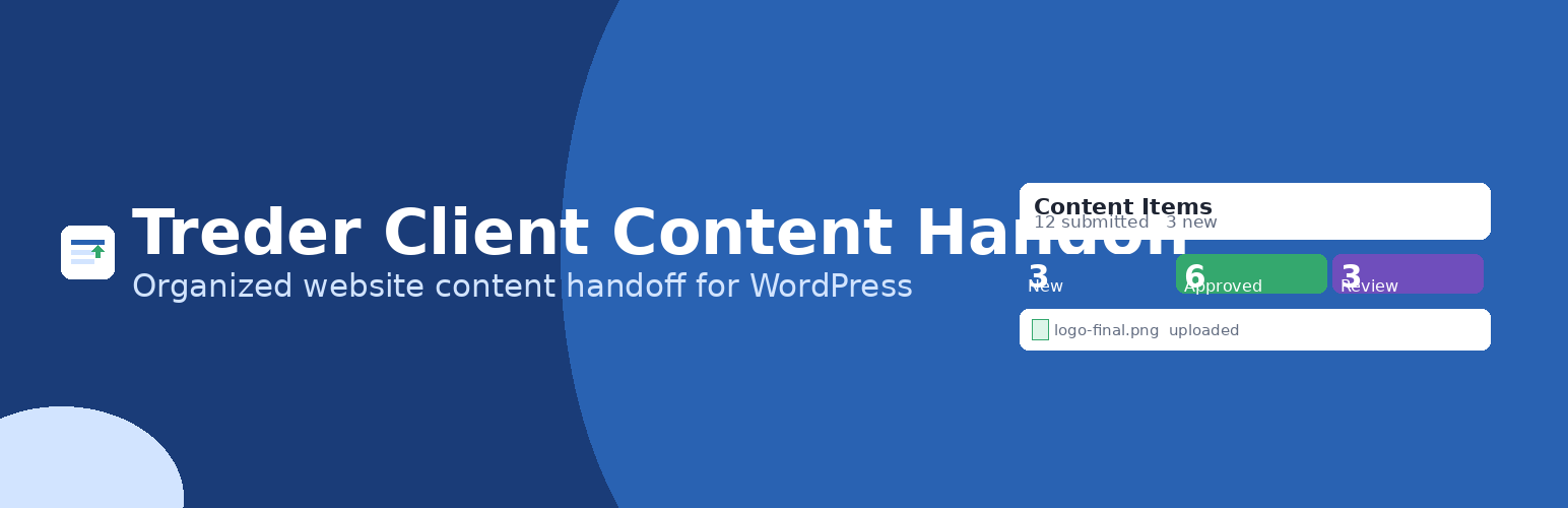 Treder Client Content Handoff