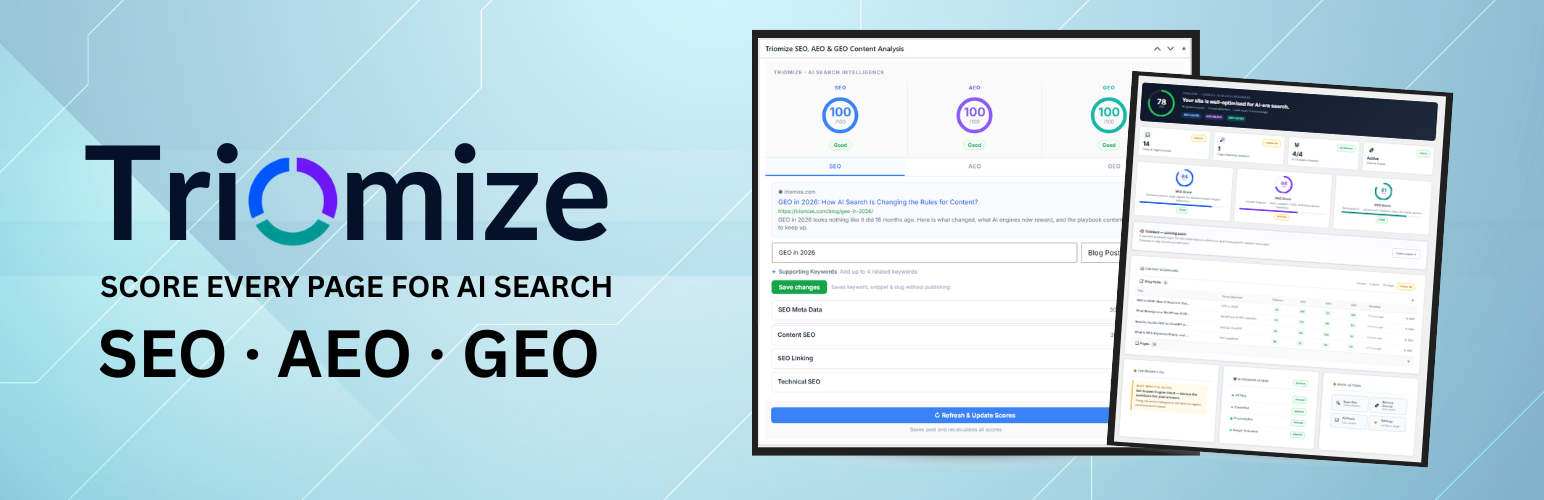 Triomize – SEO, AEO & GEO Content Optimization