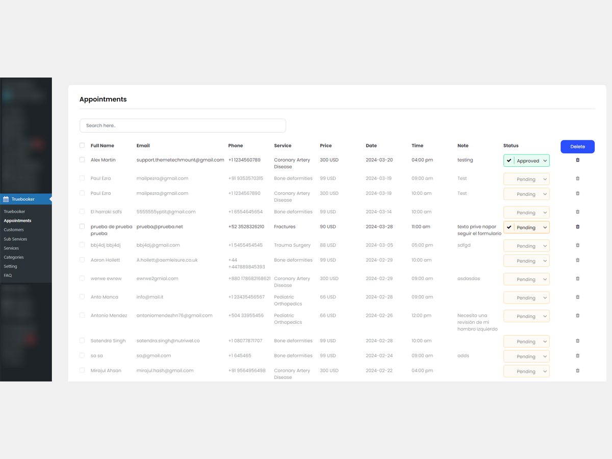 TrueBooker – Appointment Booking and Scheduler Plugin.